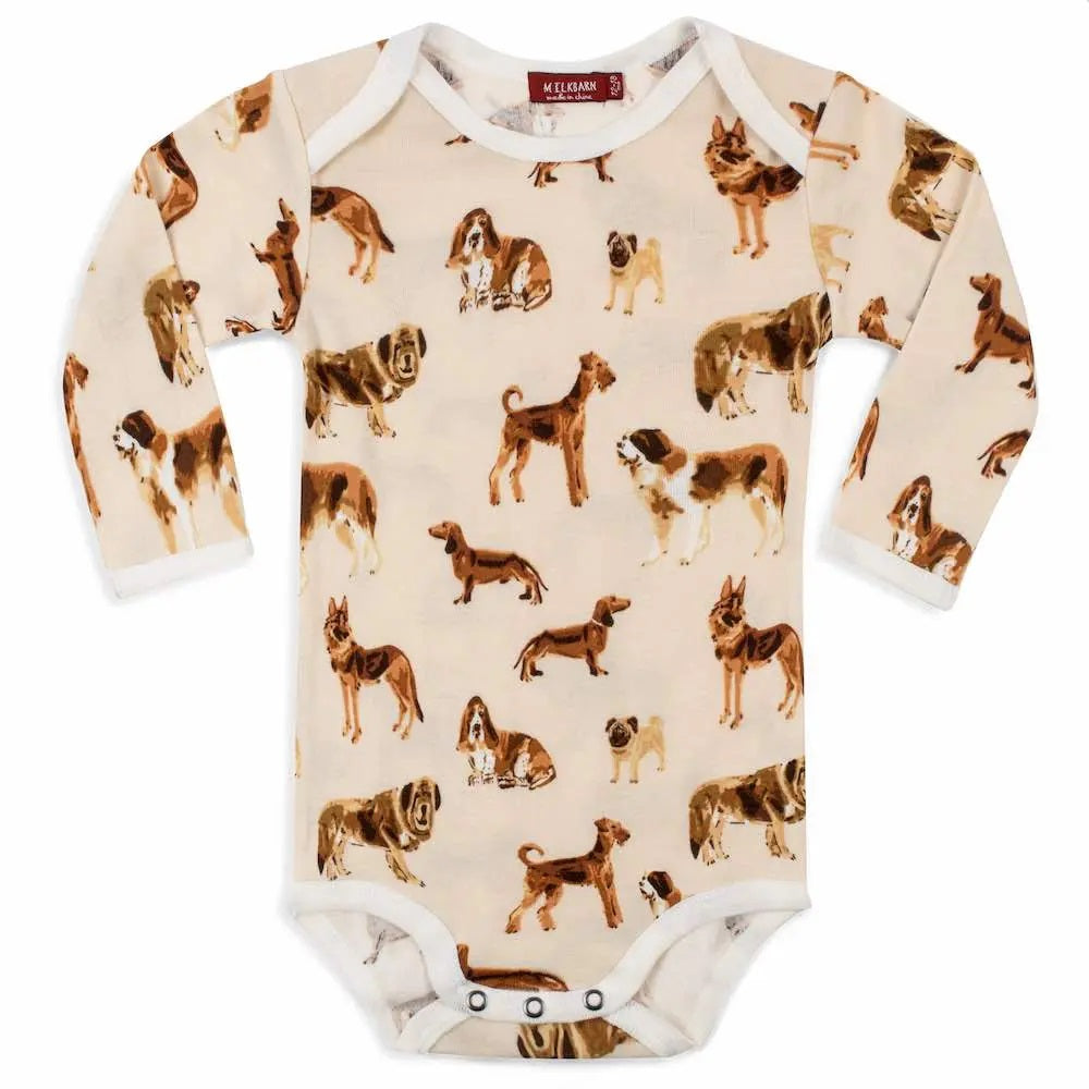 NATURAL DOG ORGANIC L/S ONESIE - Kingfisher Road - Online Boutique