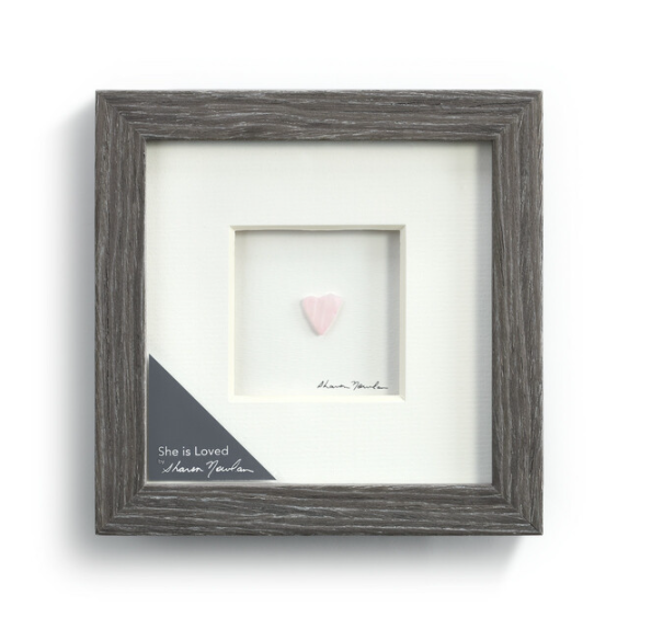 SHE IS LOVED WALL ART - GRAY - Kingfisher Road - Online Boutique