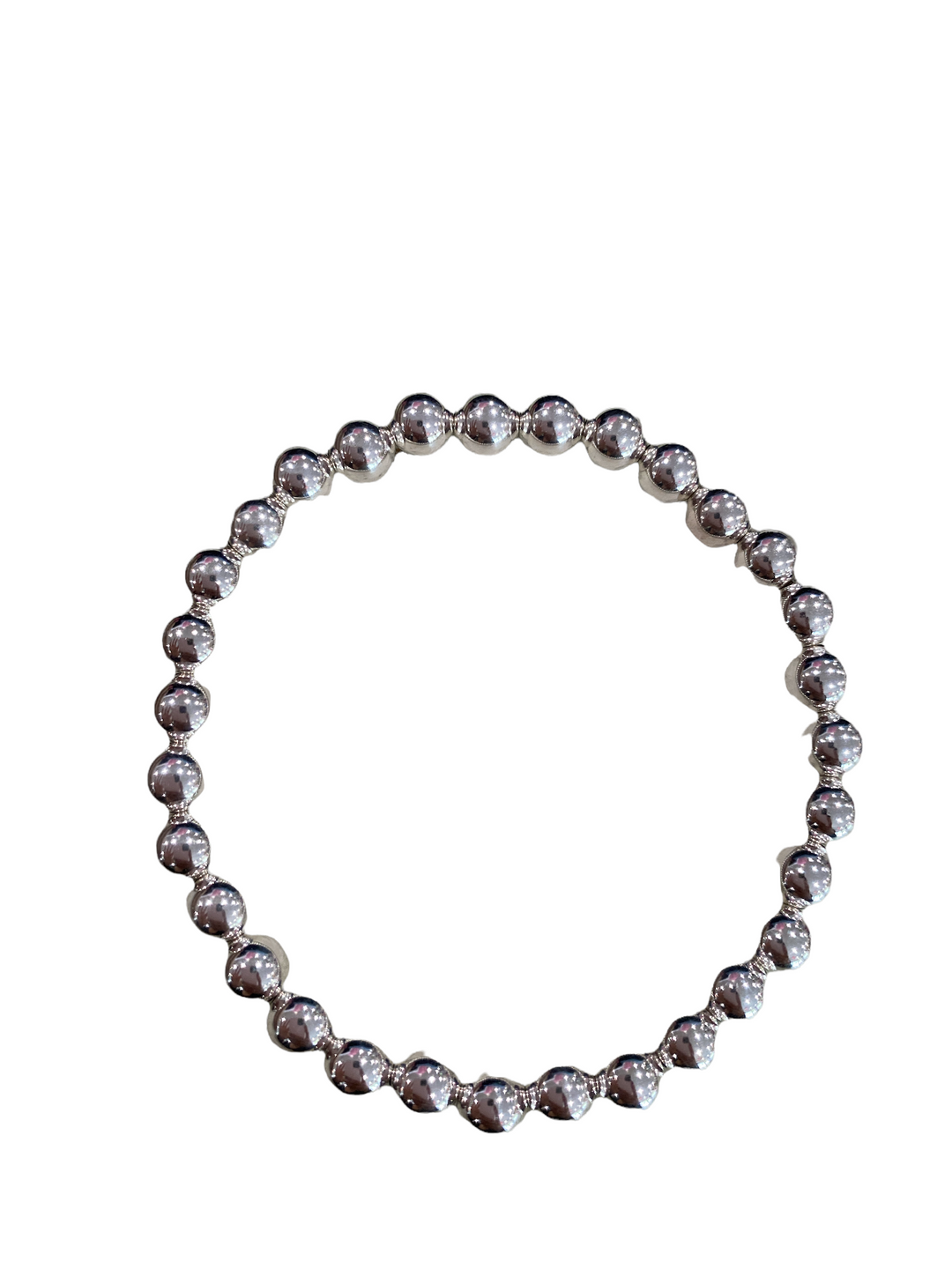 SILVER 6mm CLASSIC BEAD BRACELET - Kingfisher Road - Online Boutique