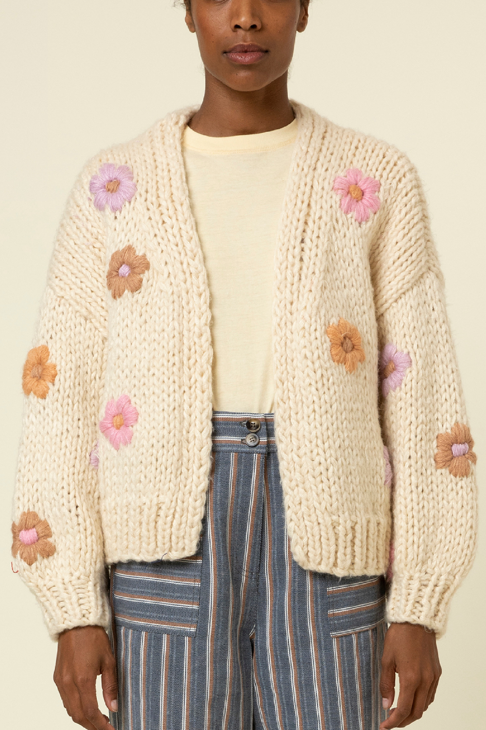 TAYA CARDIGAN - CREME - Kingfisher Road - Online Boutique