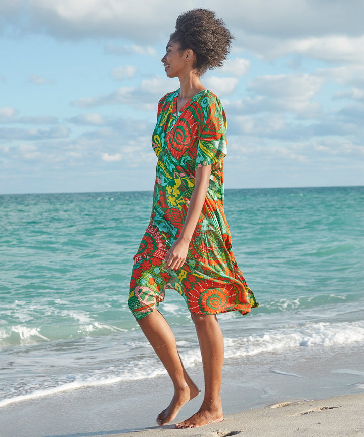BUTTERFLY FLORAL MAXI CAFTAN - Kingfisher Road - Online Boutique