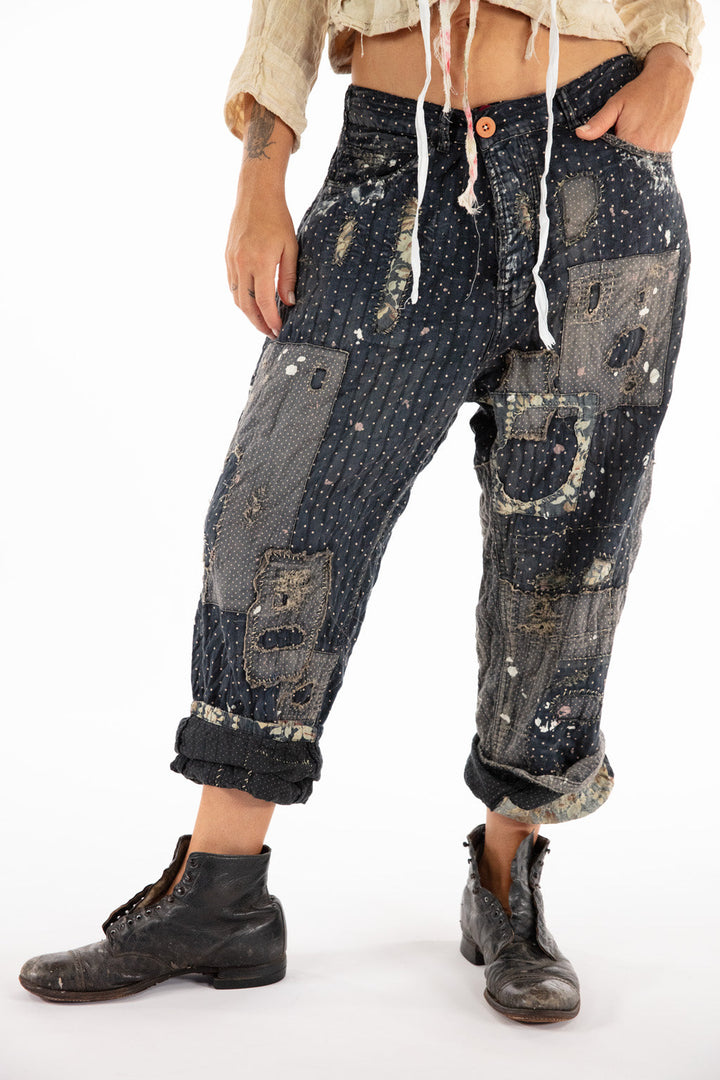 DOT AND FLORAL MINERS PANTS-COSSETTE - Kingfisher Road - Online Boutique