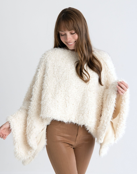 SHERPA PONCHO - Kingfisher Road - Online Boutique