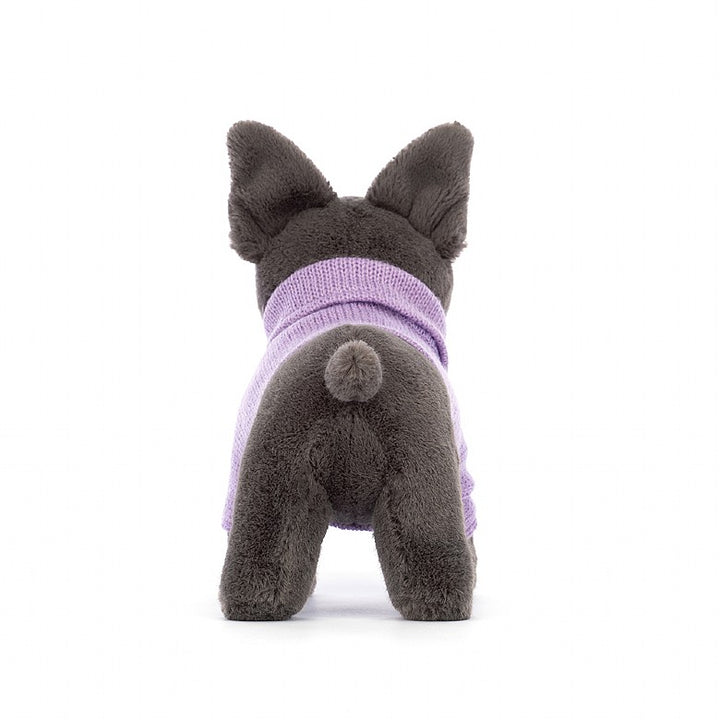 SWEATER FRENCH BULLDOG PURPLE - Kingfisher Road - Online Boutique