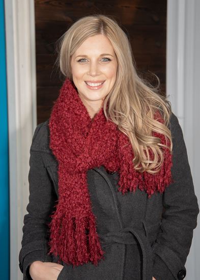 RED SNOWFALL SCARF - Kingfisher Road - Online Boutique