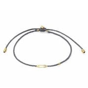 BRAIDED MINI SAFETY PIN BRACELET - Kingfisher Road - Online Boutique