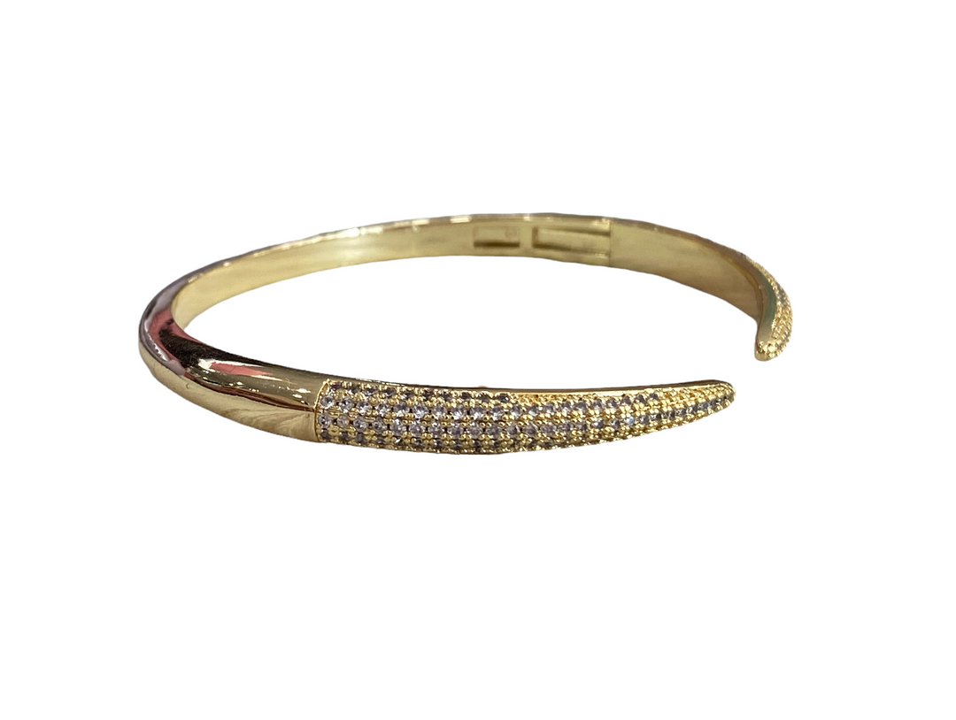 GOLD PLATED OVER BRASS CUFF BRACELET - Kingfisher Road - Online Boutique