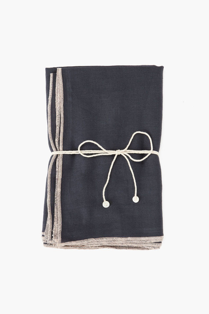 100% COTTON CONTRAST STITCHED NAPKIN/4 - Kingfisher Road - Online Boutique