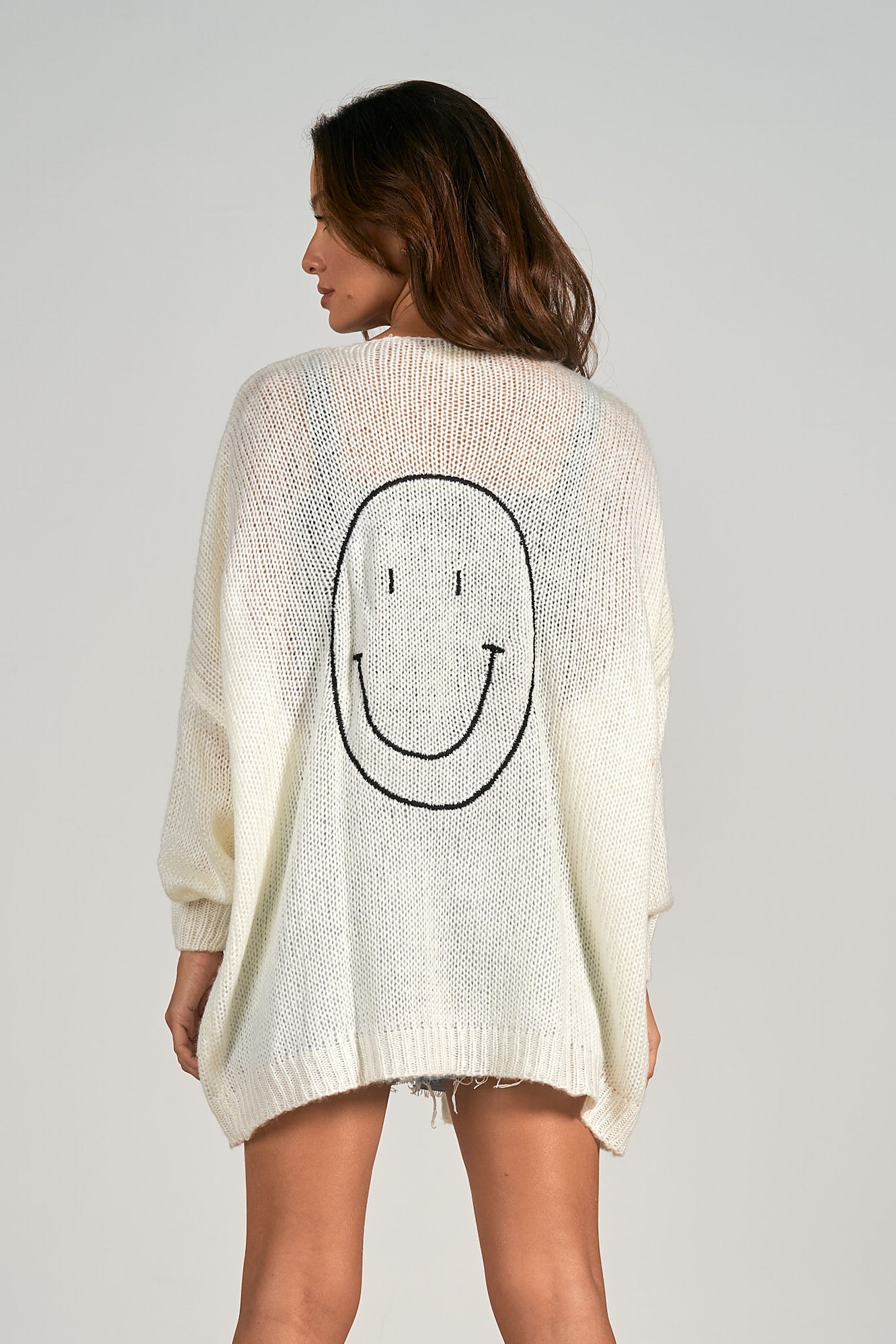 Happy store Face Cardigan