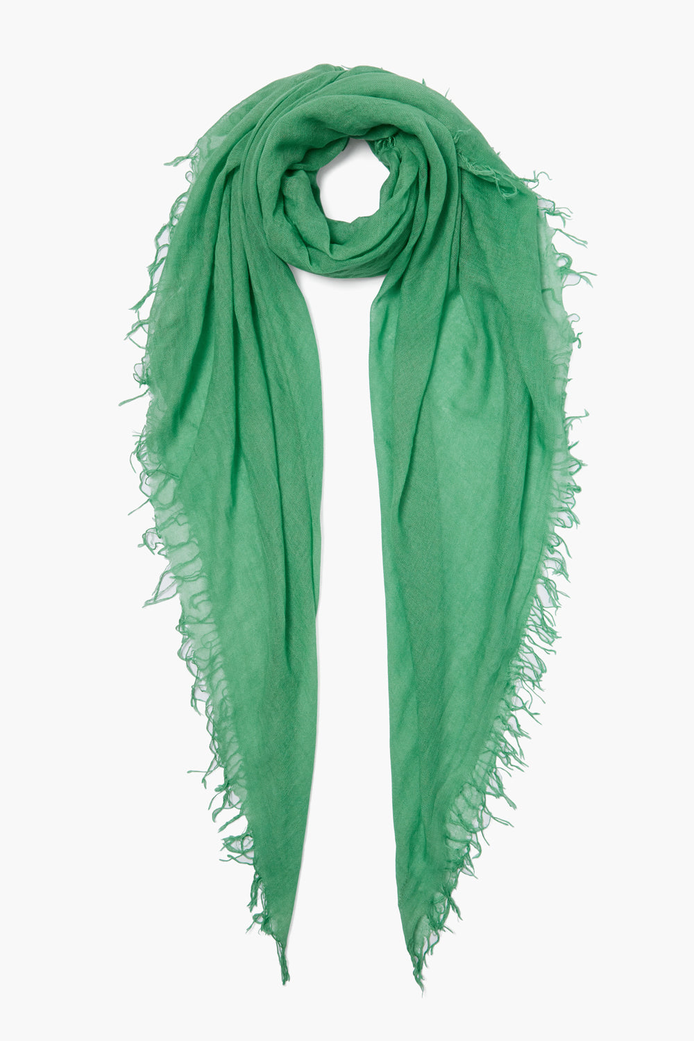 CASHMERE SILK SCARF-VIBRANT GREEN - Kingfisher Road - Online Boutique