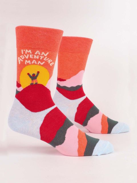 I'M AN ADVENTURE MAN CREW SOCKS - Kingfisher Road - Online Boutique