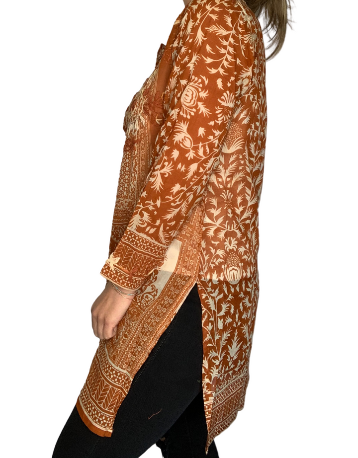 HAZEL TUNIC WITH FLORAL EMBROIDERY - Kingfisher Road - Online Boutique