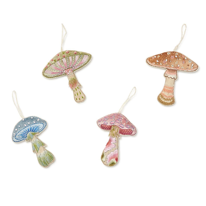 EMBROIDERED MUSHROOM ORNAMENT - Kingfisher Road - Online Boutique