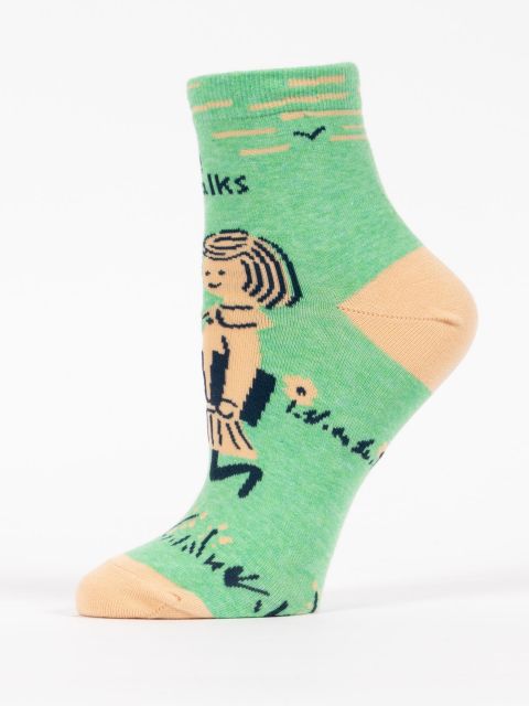 Long Walks To The Library Women's Ankle Socks - Kingfisher Road - Online Boutique