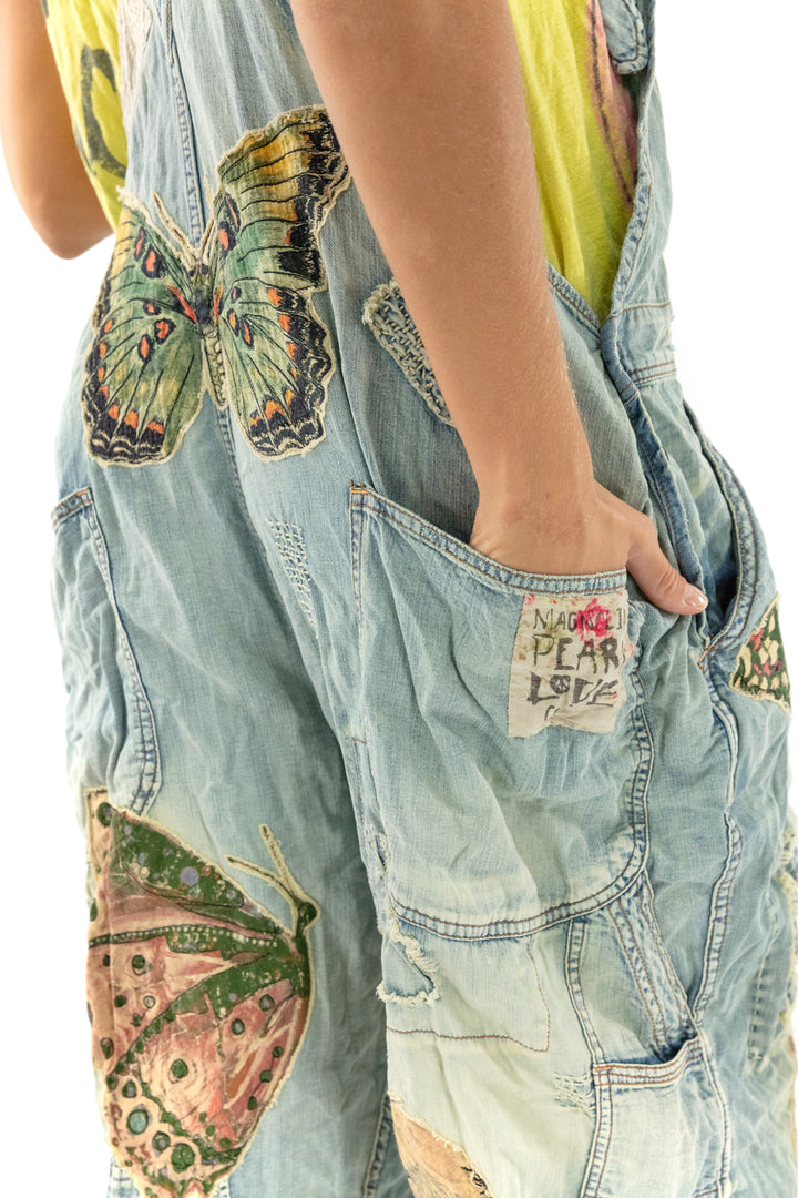 BUTTERFLY APPLIQUE OVERALLS-MARIPOSA - Kingfisher Road - Online Boutique