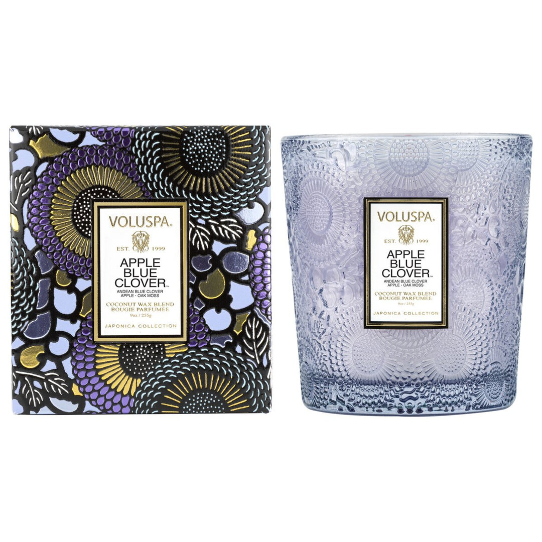 APPLE BLUE CLOVER CLASSIC CANDLE - Kingfisher Road - Online Boutique