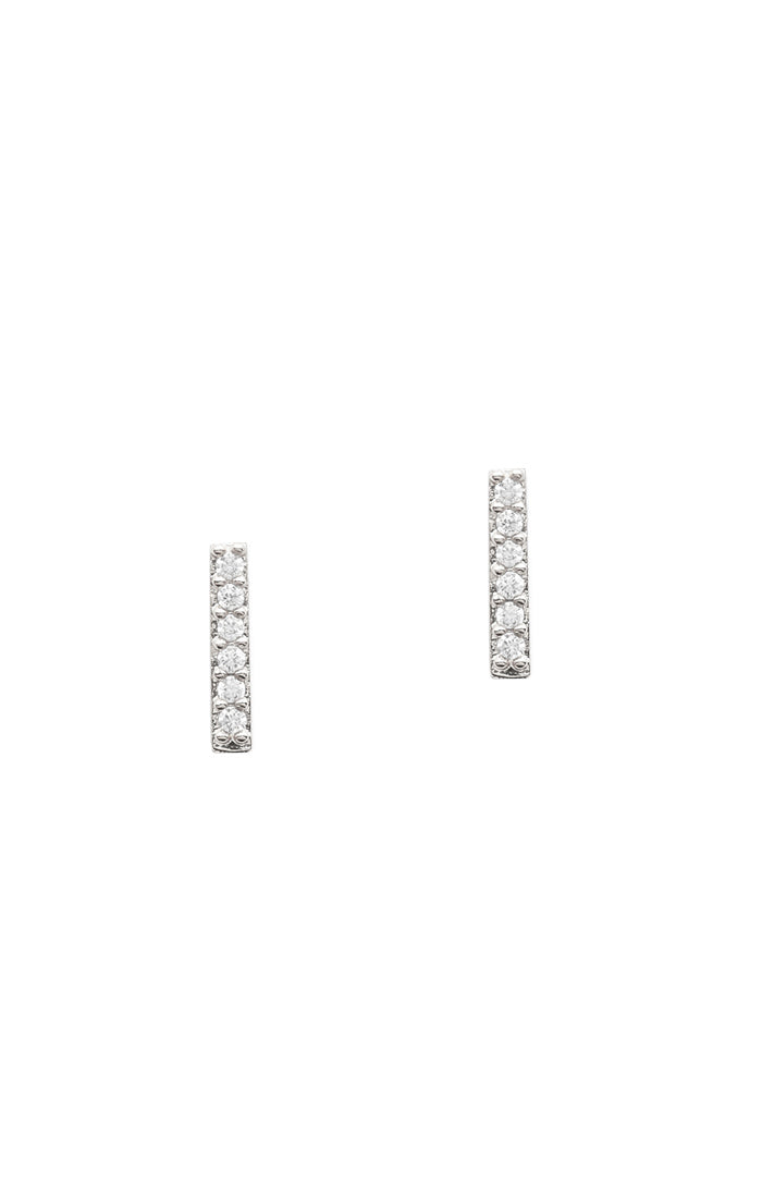 STICK STUD EARRING - SILVER - Kingfisher Road - Online Boutique