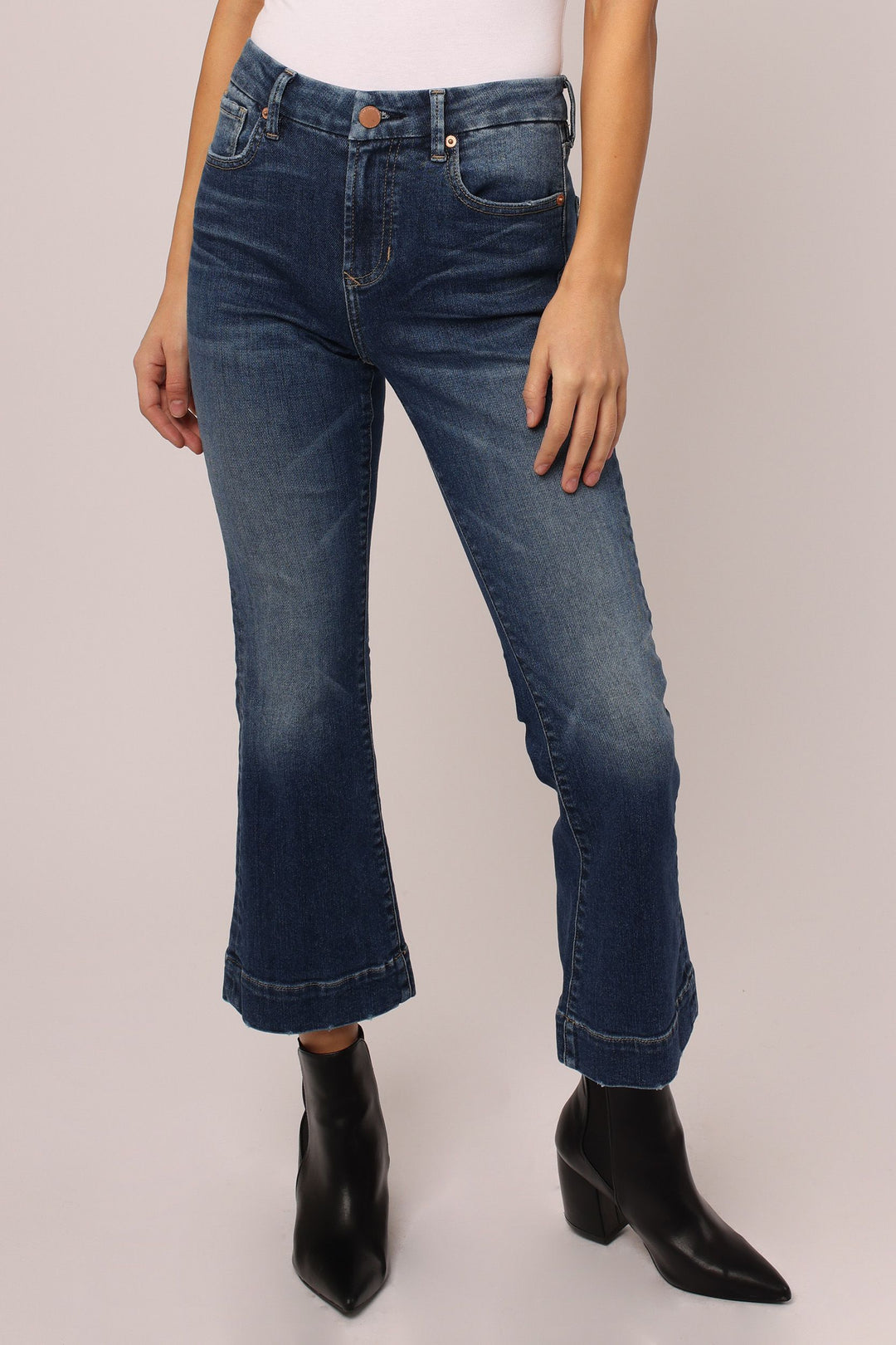 JEANNE FLARE CROPPED JEANS - SONOMA