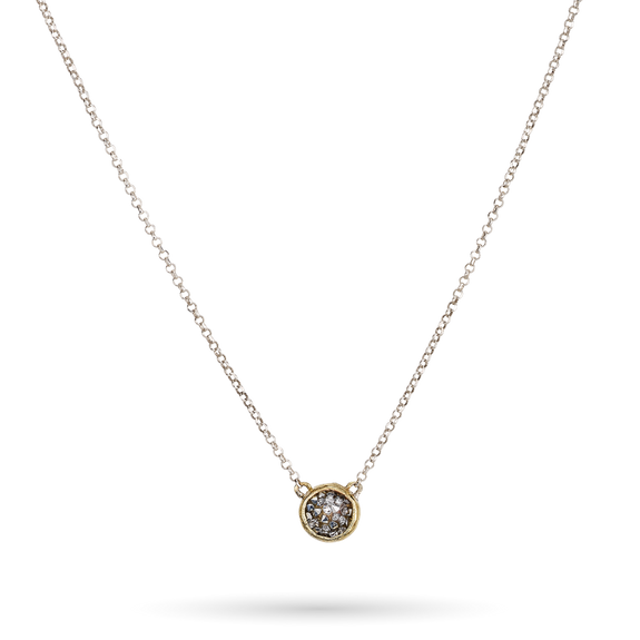 KRISTAL DOME NECKLACE-SILVER - Kingfisher Road - Online Boutique