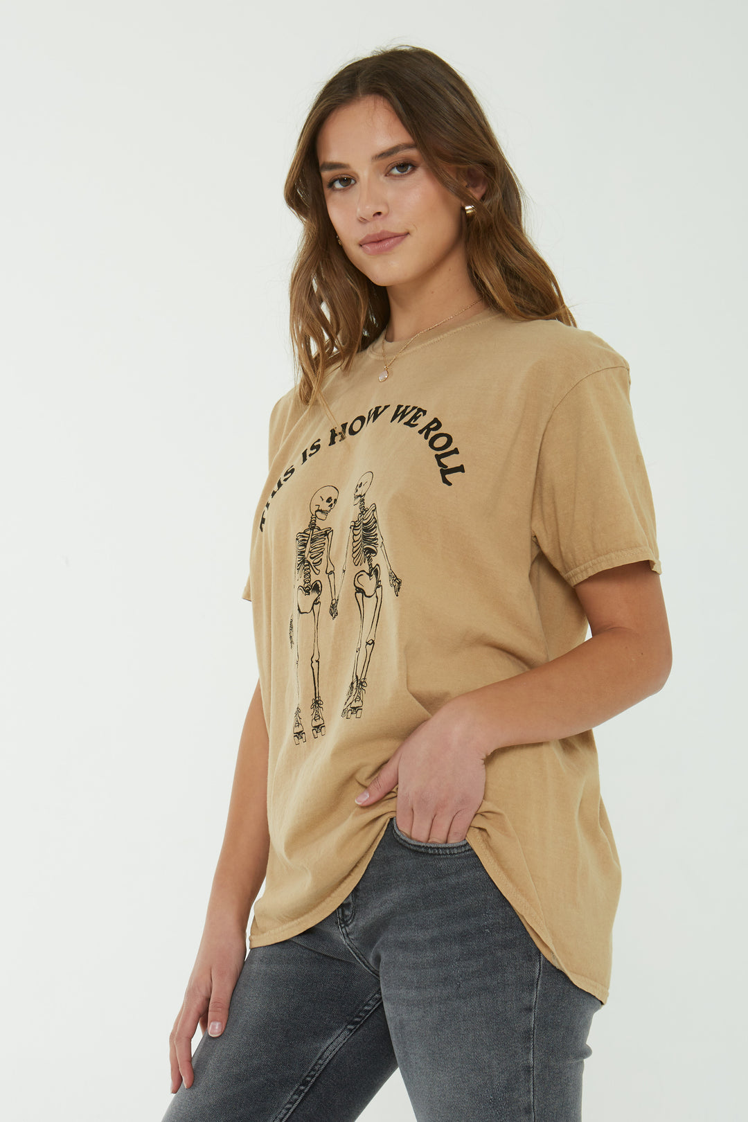 THIS IS HOW WE ROLL OVERSIZED TEE - Kingfisher Road - Online Boutique
