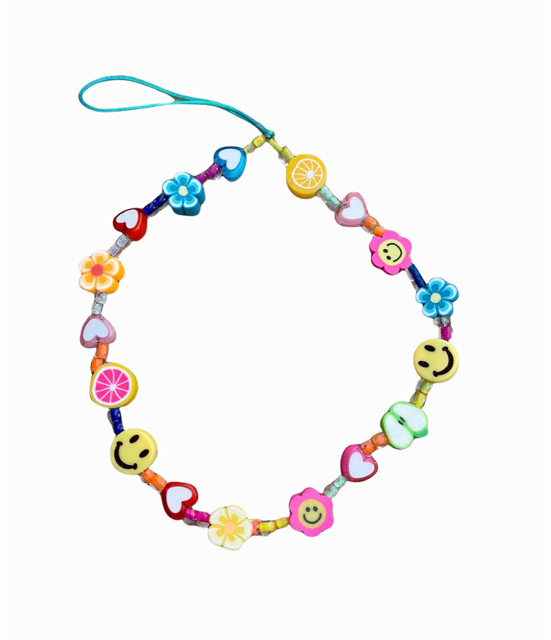 RAINBOW MULTI BEAD PHONE CHARM - Kingfisher Road - Online Boutique