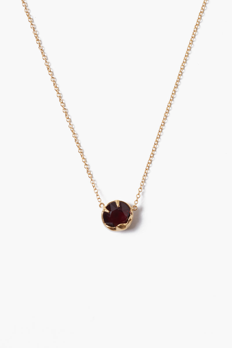 JANUARY BIRTHSTONE NECKLACE-GARNET CRYSTAL - Kingfisher Road - Online Boutique