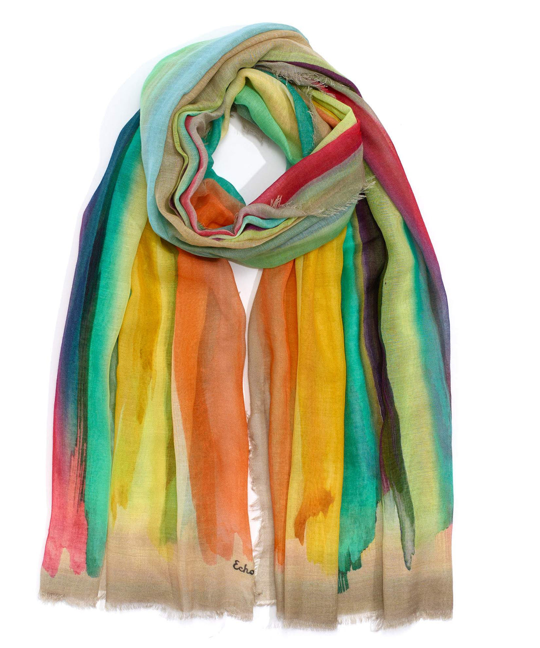MULTI WASHED STRIPE WRAP - Kingfisher Road - Online Boutique