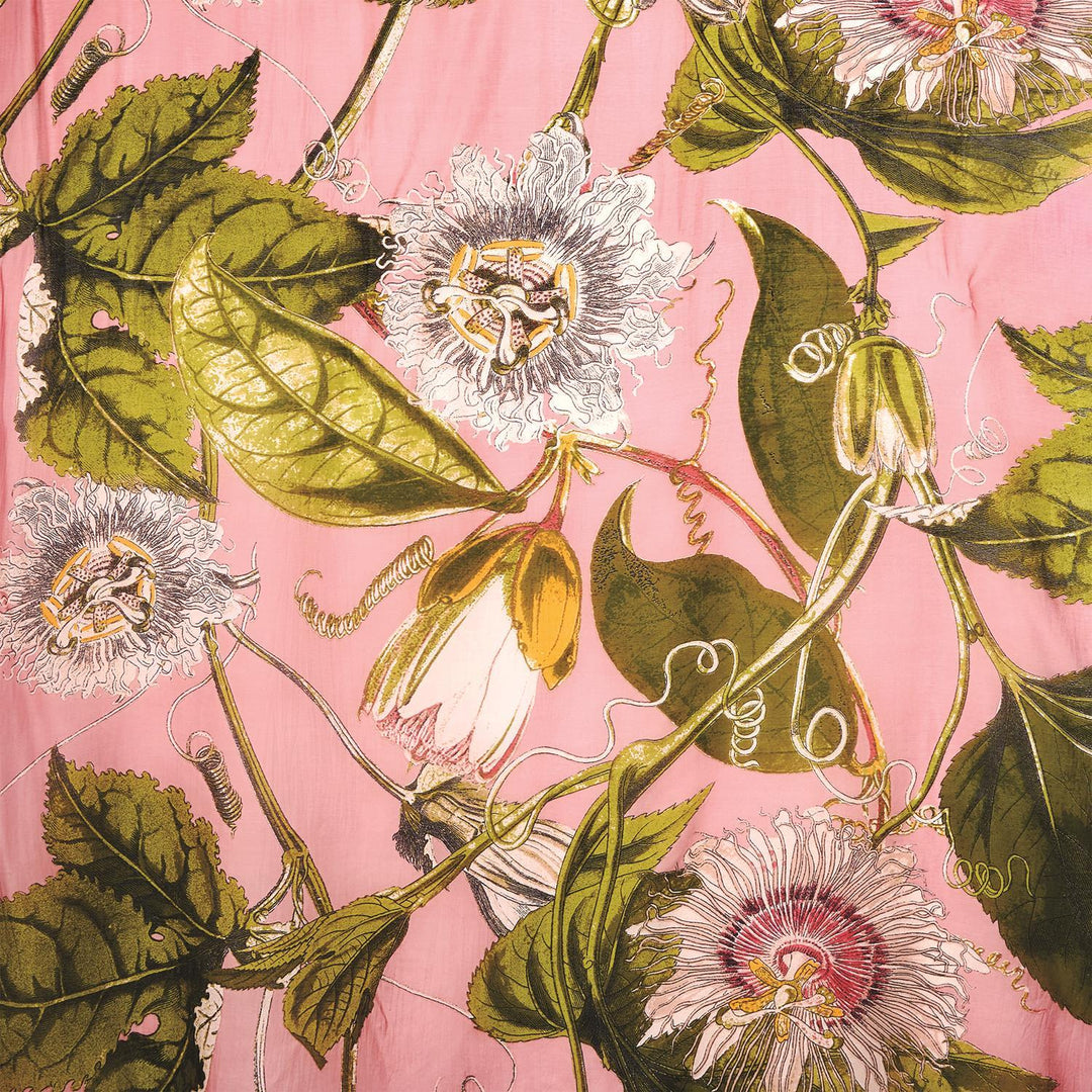 PASSION FLOWER  LIGHTWEIGHT PRINT SCARF - Kingfisher Road - Online Boutique