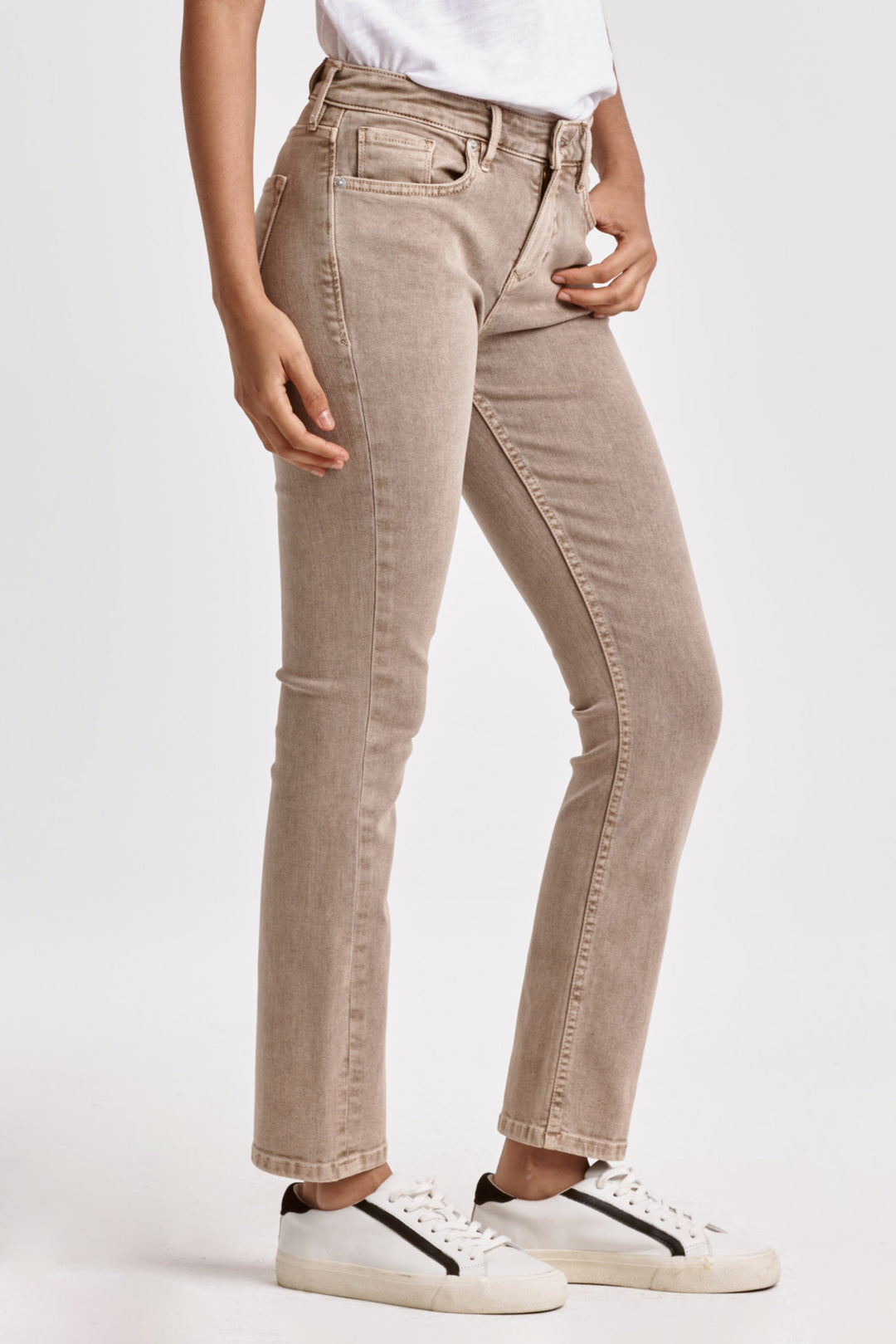 BLAIRE SLIM FIT HI-RISE PANT-CASHMERE - Kingfisher Road - Online Boutique
