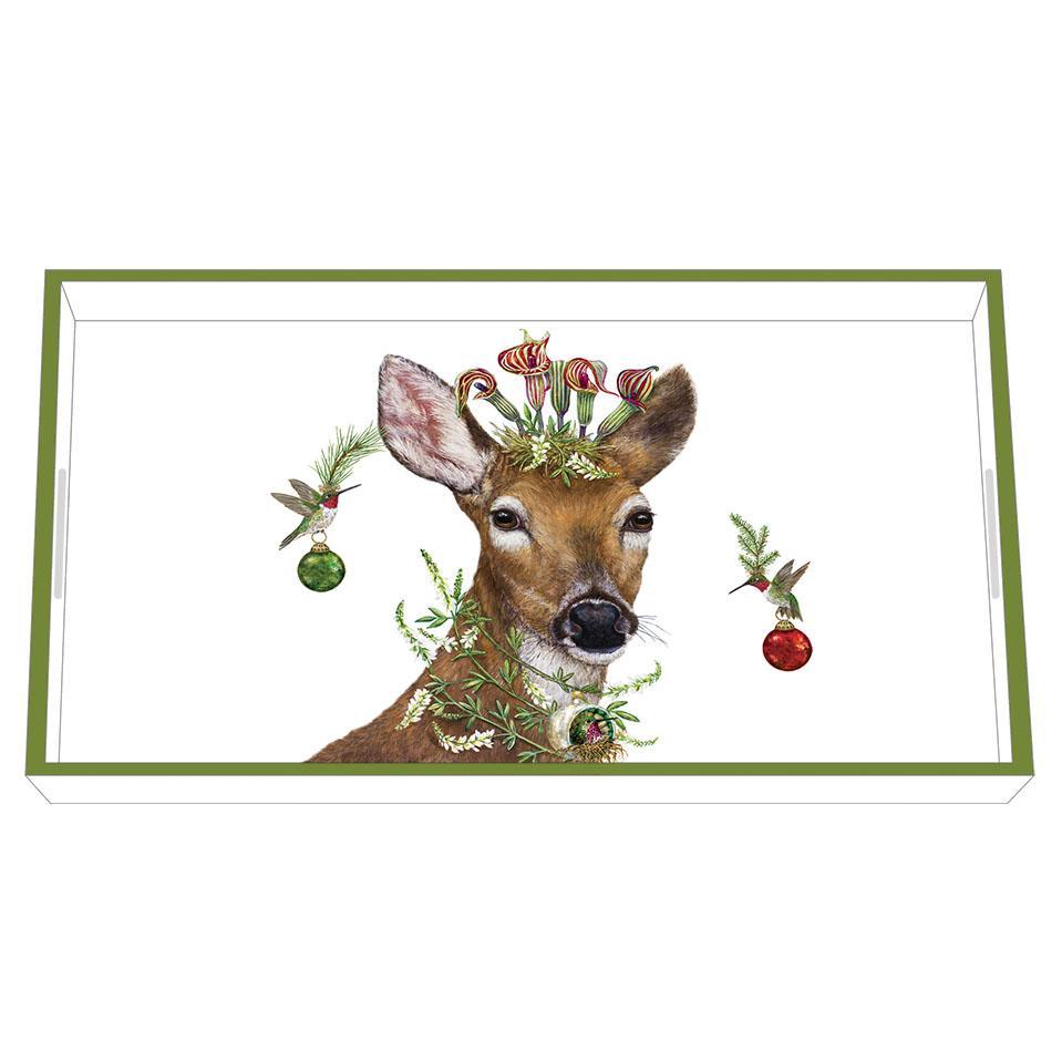 CHRISTMAS PRINCESS WOOD VANITY TRAY - Kingfisher Road - Online Boutique