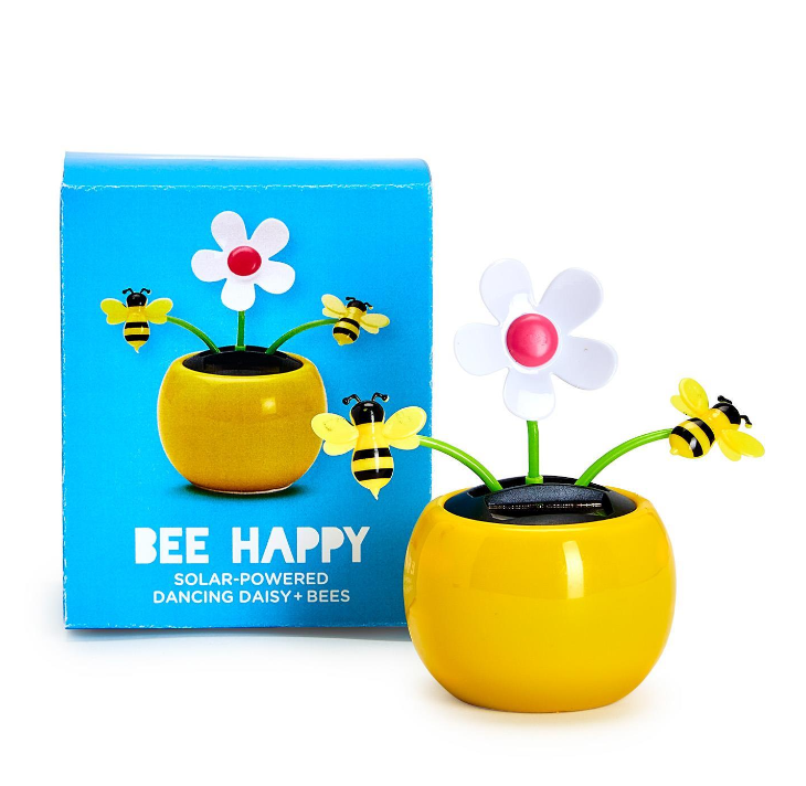 BEE HAPPY SOLAR DANCING DAISY AND BEES - Kingfisher Road - Online Boutique
