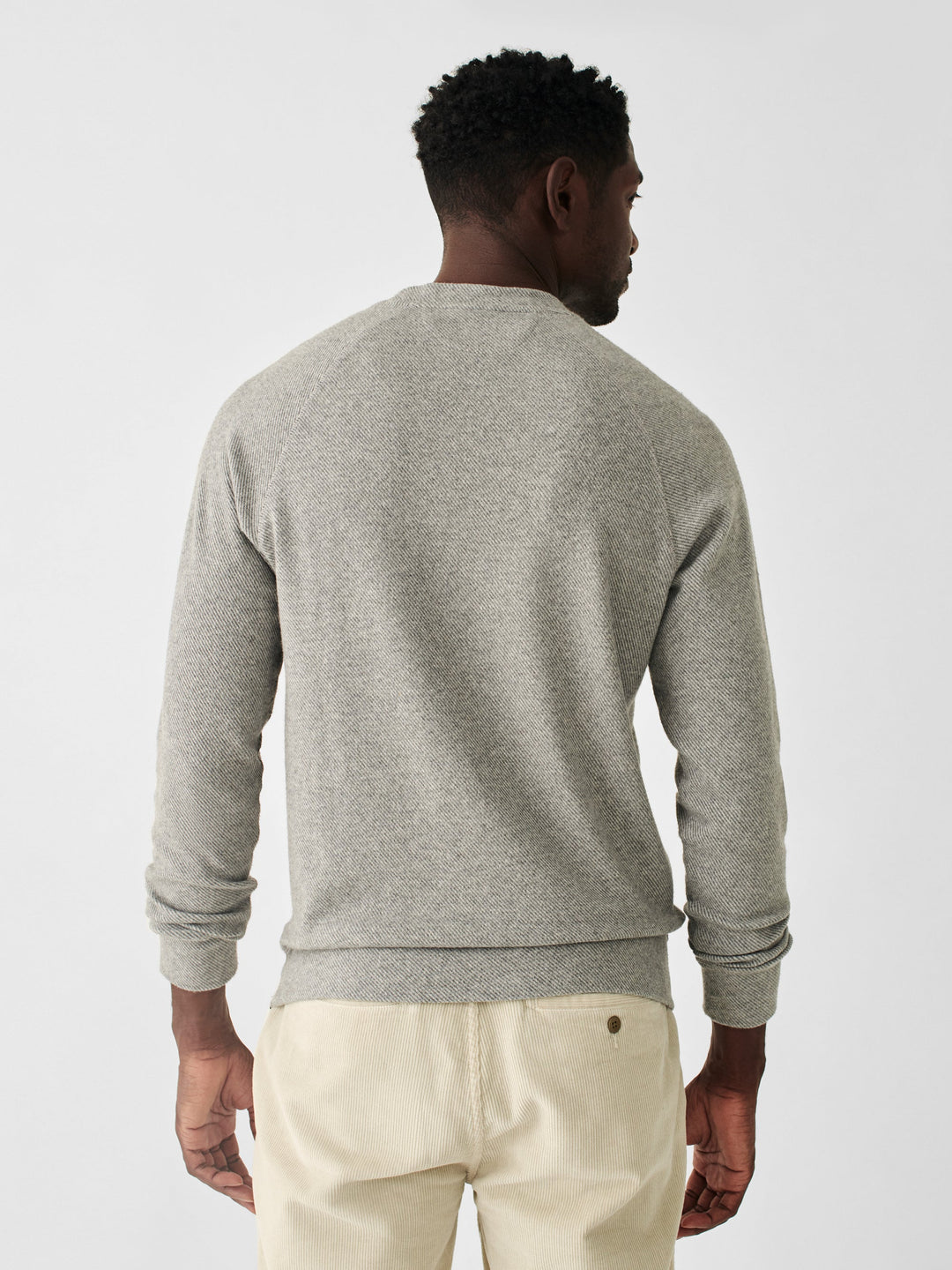 LEGEND CREW SWEATER-FOSSIL GREY TWILL - Kingfisher Road - Online Boutique