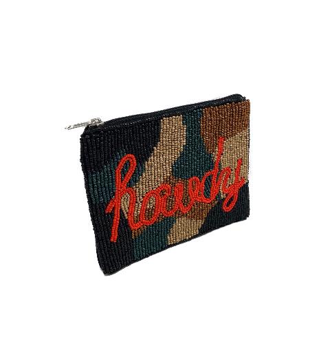 HOWDY BEADED CAMO POUCH - Kingfisher Road - Online Boutique