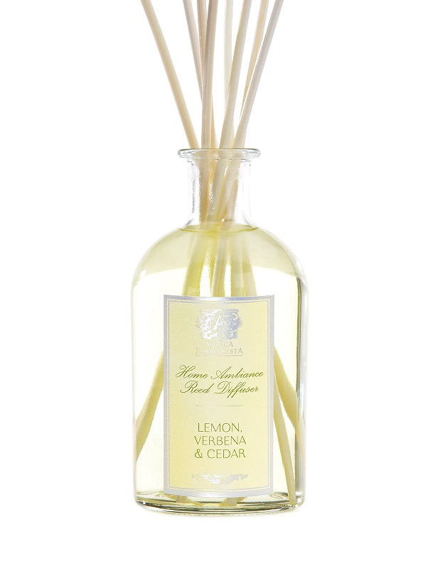 LEMON, VERBINA, CEDAR HOME AMBIENCE REED DIFFUSER 250ml - Kingfisher Road - Online Boutique