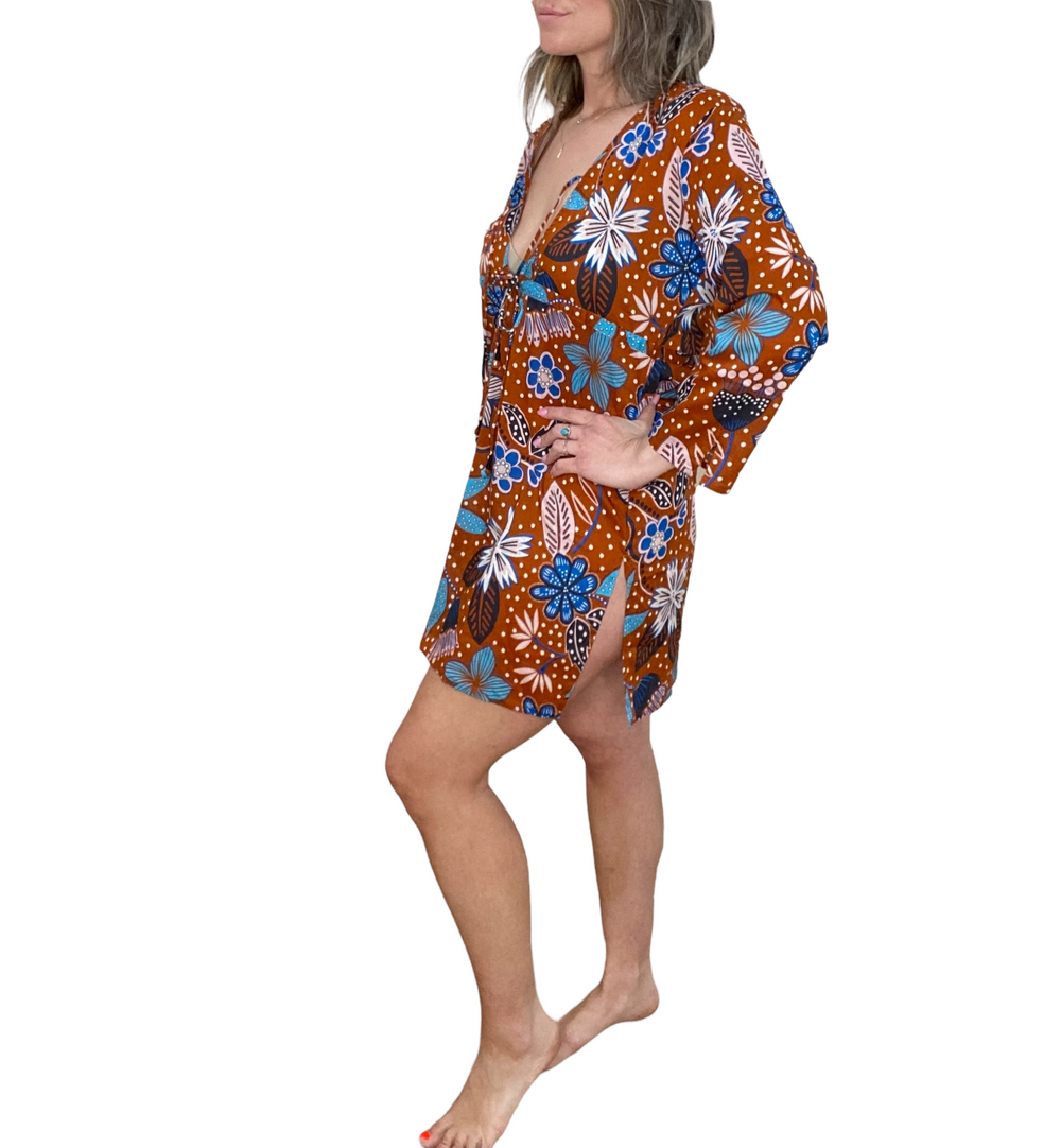 GARDEN PARTY POOLSIDE TUNIC DRESS - Kingfisher Road - Online Boutique