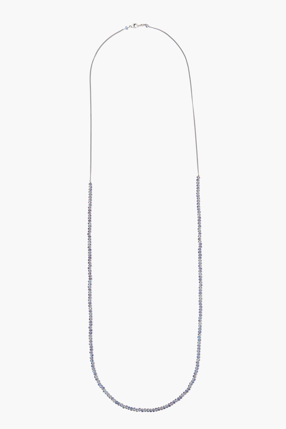 PURPLE CRYSTAL LONG LAYERING NECKLACE - Kingfisher Road - Online Boutique