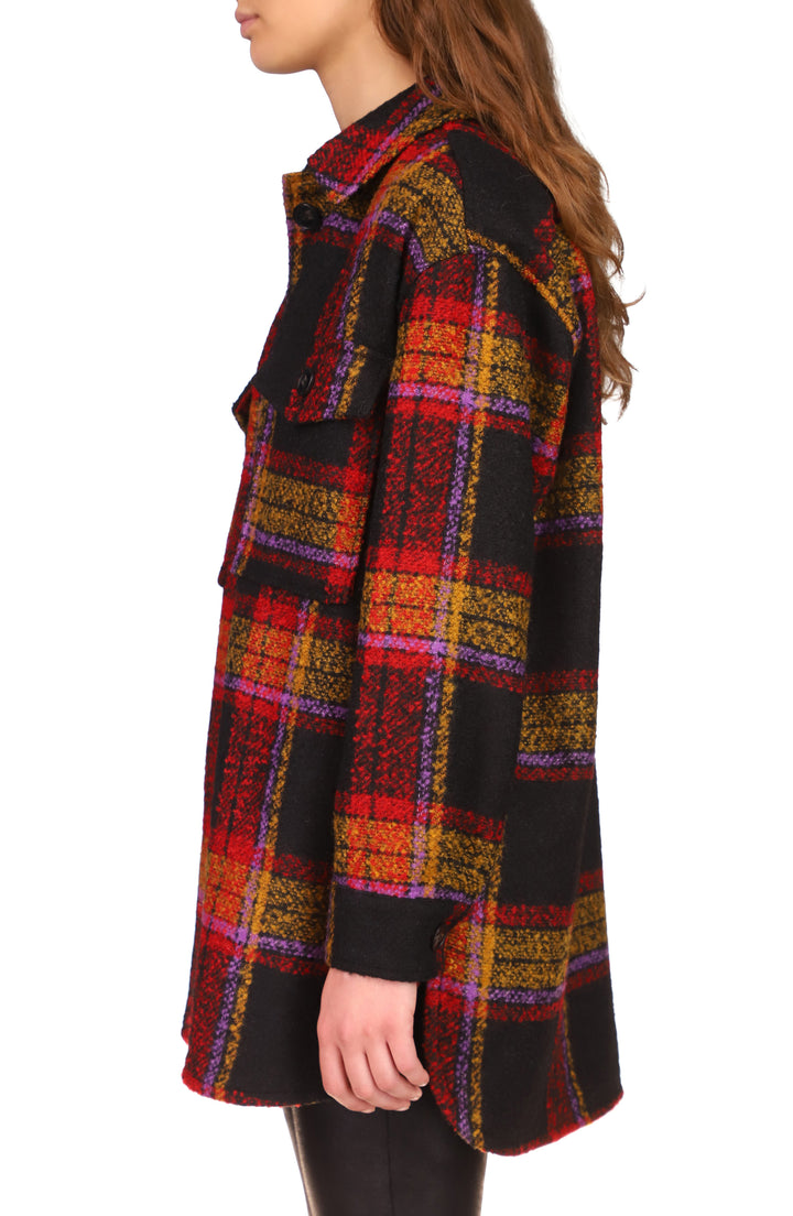 CARSON PLAID MIDI SHACKET - Kingfisher Road - Online Boutique