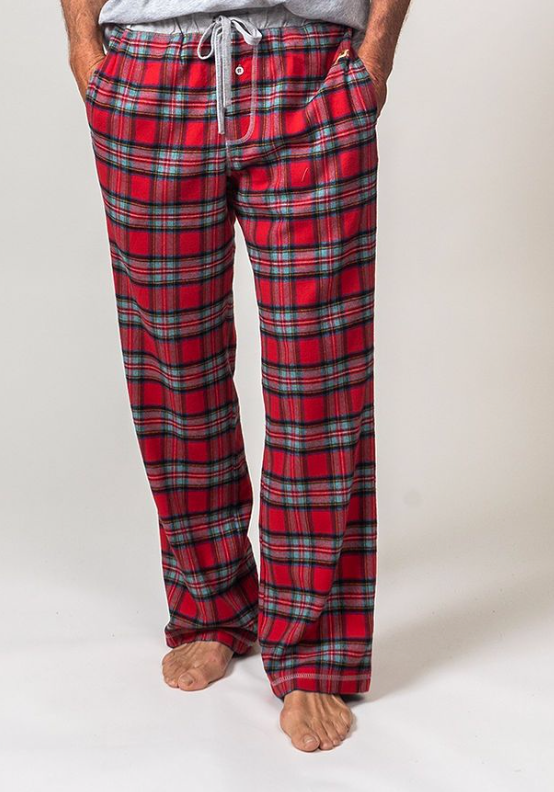 RED/MULTI STILLWATER CHECK FLANNEL PANT - Kingfisher Road - Online Boutique