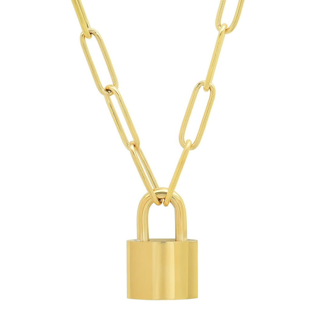 THICK LINK CHAIN WITH LOCK - Kingfisher Road - Online Boutique