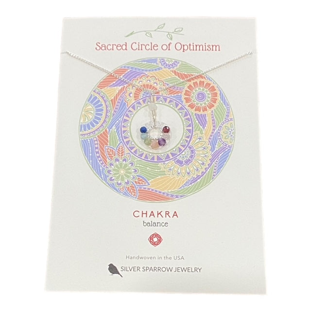 SACRED CIRCLE NECKLACE-SILVER - Kingfisher Road - Online Boutique
