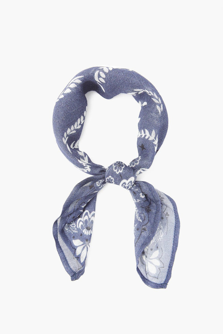 SOLID PRINT NECKERCHIEF - Kingfisher Road - Online Boutique