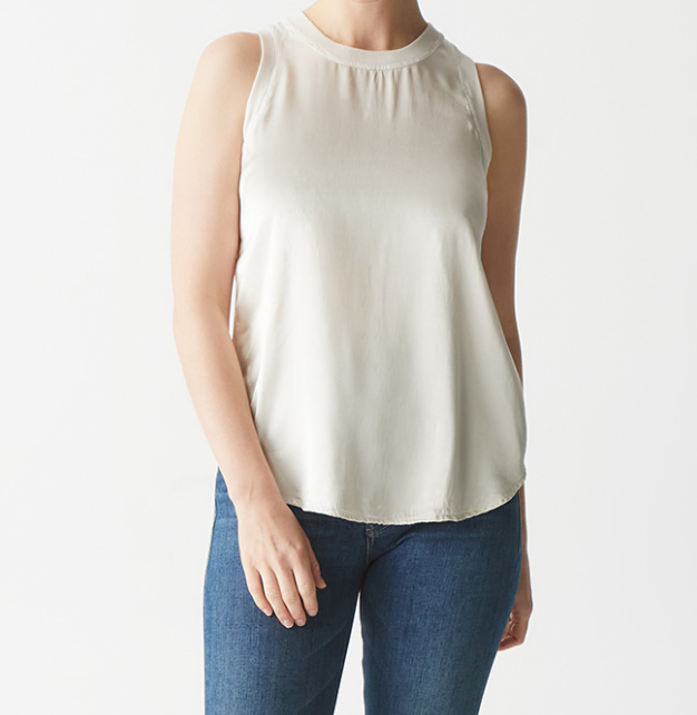 SHAY RIB BINDING TANK-CHALK - Kingfisher Road - Online Boutique