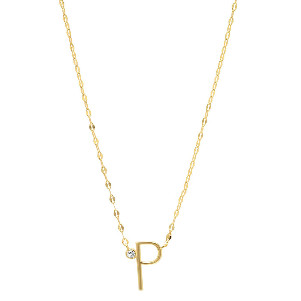 Monogram Necklace With CZ - Kingfisher Road - Online Boutique