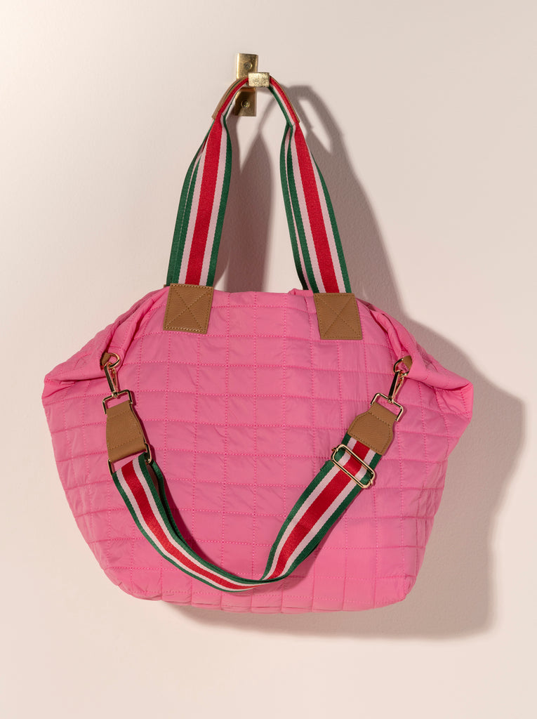 EZRA TRAVEL TOTE - PINK - Kingfisher Road - Online Boutique