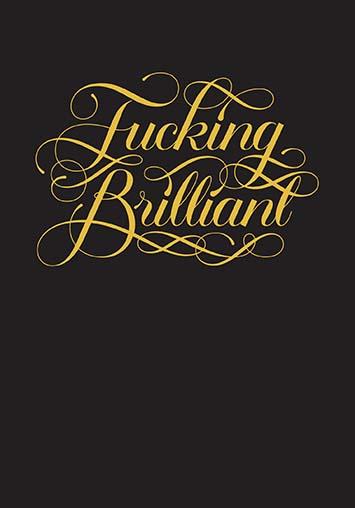 FUCKING BRILLIANT JOURNAL - Kingfisher Road - Online Boutique