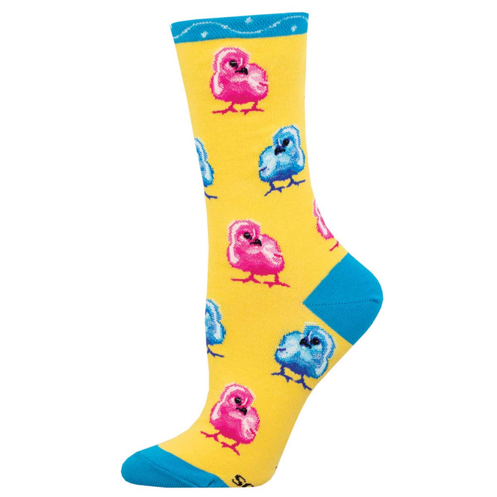 PEEP THIS CREW SOCKS-YELLOW - Kingfisher Road - Online Boutique