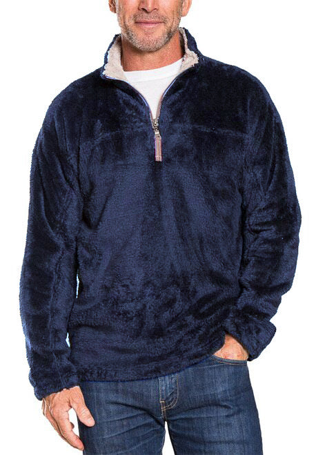 DBL PLUSH 1/4 ZIP PULLOVER - Kingfisher Road - Online Boutique