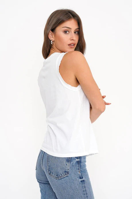 WHITE NO STOPPIN ME TANK - Kingfisher Road - Online Boutique