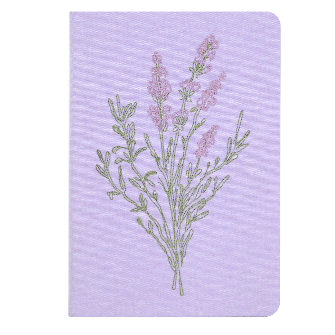 LAVENDER BUNCH EMBROIDERED JOURNAL - Kingfisher Road - Online Boutique