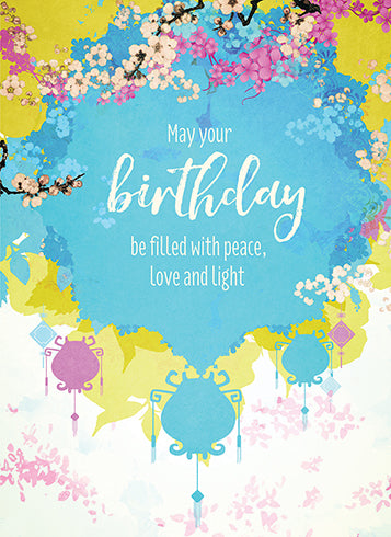 PEACE LOVE LIGHT BIRTHDAY - Kingfisher Road - Online Boutique